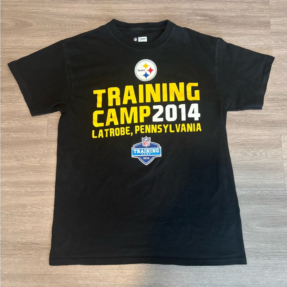 Black Pittsburgh Steelers Training Camp 2014 T-Shirt